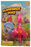 slingshot dino 11 cm roze/oranje D