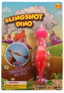 slingshot dino 11 cm roze/oranje P