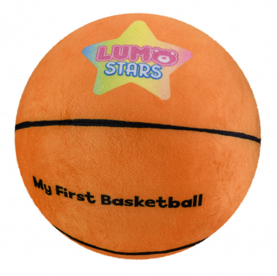 knuffel Ball Basketball 24 cm pluche oranje