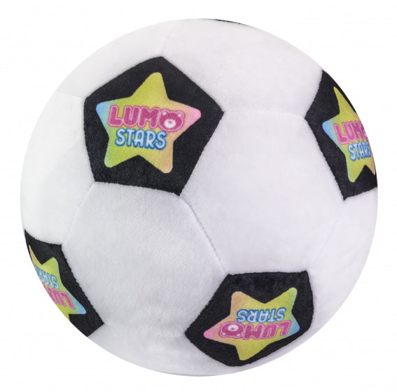 knuffel Ball Soccer Ball 24 cm pluche wit/zwart