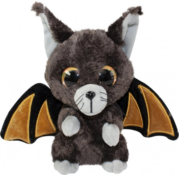 knuffelvleermuis Halloween Bat Battis bruin 15 cm
