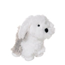 knuffel Max de hond junior 20 cm pluche wit/grijs