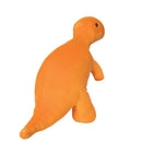 knuffel Dino Growly junior 35 cm fluweel oranje