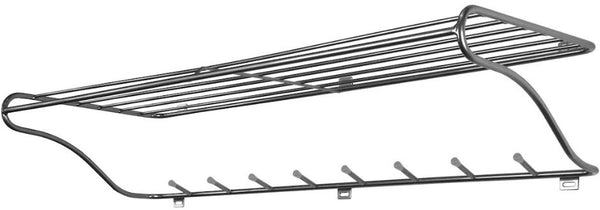 wandschoenenrek 60 x 27 cm staal zilver