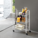 Tomado-Metaltex Siena Keukentrolley met Wielen 41x23x63 cm Zilver