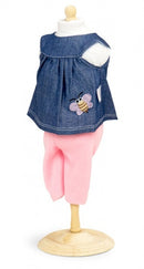 Denim tuniek met legging 42-46 cm 2-delig