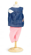 Denim tuniek met legging 42-46 cm 2-delig