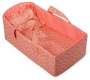 poppenreiswieg Dusty 43 cm katoen roze 2-delig