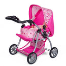 Poppenwagen roze 59 x 35,5 x 62 cm