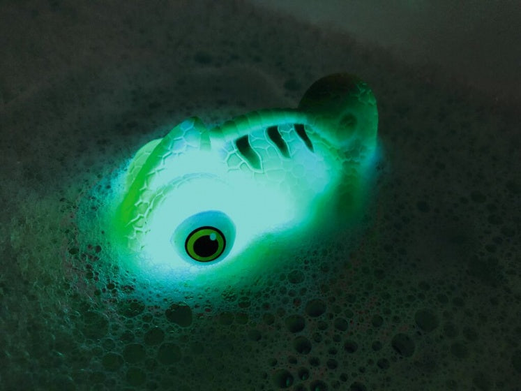 badkameleon lichtgevend 7,5 cm groen
