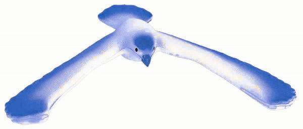 balancerende vogel phänoMINT junior 20 cm blauw