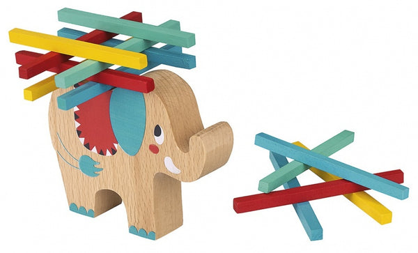 balansspel hout olifant