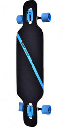 longboard Drop 91 cm hout zwart/blauw