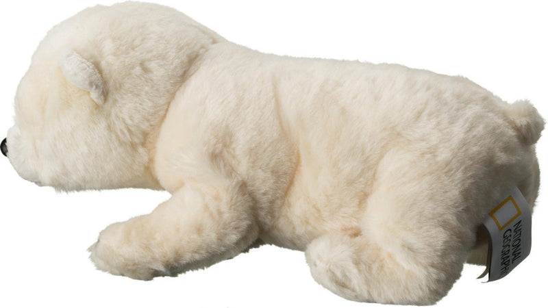 knuffel baby ijsbeer junior 32 cm pluche wit