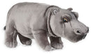 knuffelnijlpaard junior 31 cm pluche grijs