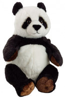 knuffelpanda junior 22 cm pluche wit/zwart