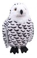knuffeluil junior 17 x 20 cm pluche wit