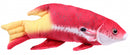 knuffelvis Tropical 21 cm pluche rood/geel