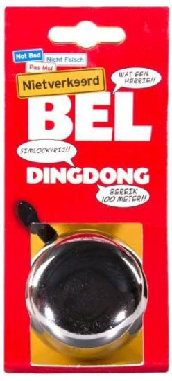 Fietsbel Ding-Dong NietVerkeerd ø60mm - chroom