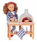 speelset houtgestookte pizzaoven 14-delig