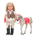 veulen Mustang junior 30 cm grijs 8-delig