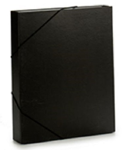 elastomap A4 23,5 x 32 cm karton zwart