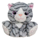 knuffeldier Little Pet Paws junior 21 cm grijs