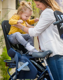 Kinderzitje achter Qibbel Air met dragerbevestiging (CFS) - sparkling silver