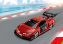 bouwpakket raceauto junior pull-back 24 cm rood 36-delig