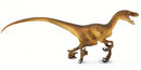 dinosaurus Velociraptor junior 21 cm rubber bruin