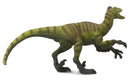 dinosaurus Velociraptor junior 32 cm rubber groen/bruin