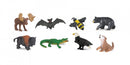 mini-figuren Good Luck Amerikaanse dieren 2 cm 8 stuks