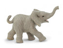 wilde dieren Afrikaanse olifant kalf junior 3,5 cm grijs