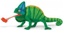 speeldier kameleon 23,5 cm groen/blauw