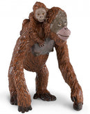 speeldier orang-oetan met baby junior 7,5 x 9 cm bruin