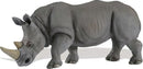 speeldier witte neushoorn junior 17 cm grijs