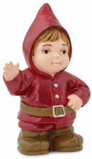 speelfiguur Gnome Child junior 5,75 cm rood/bruin/beige