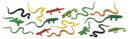 speelset reptielen junior 4-7,5 cm 48 stuks