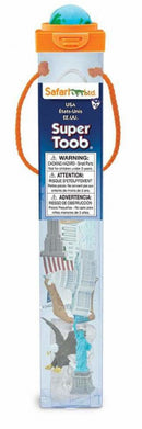 speelset Super Toob USA wit/rood/blauw/groen12-delig