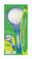 vergrootglas Mega-10 blauw/transparant 2-delig