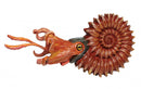 weekdier Ammonite junior 13 cm rubber bruin/zwart