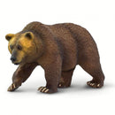 wilde dieren Grizzly Beer junior 12,5 cm donkerbruin
