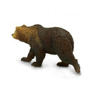 wilde dieren Grizzlybeer junior 12 cm bruin