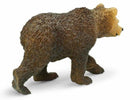 wilde dieren Grizzlybeer junior 7,5 cm bruin