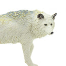wilde dieren Witte wolf junior 9,3 cm wit