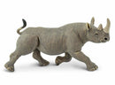 wilde dieren Zwarte neushoorn junior 14,5 cm grijs
