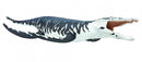 zeereptiel Kronosaurus junior 34 cm rubber zwart/wit