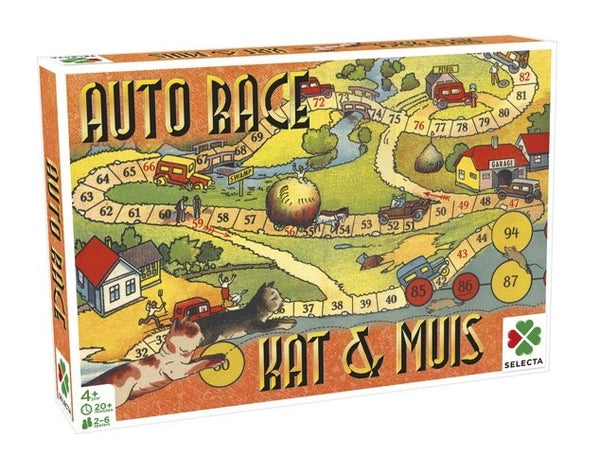 gezelschapsspel Spellen van toen: Auto Race/Kat & Muis