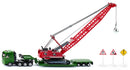 Siku 1834 Zwaar Transport met Liebherr-Kabelgraafmachine en Voertuig 1:87