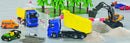 Mercedes-Benz Arocs 2645 met kantelbak blauw/geel (3549)